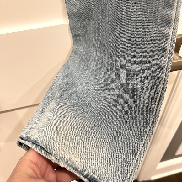 Abercrombie Kids girl’s jeans, distressed, light wash - Picture 5 of 8